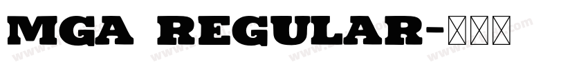 Mga Regular字体转换